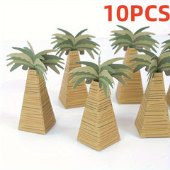 Hawaiian Coconut Palm Tree Candy Box Set - Great for Birthdays & Bridal Shower