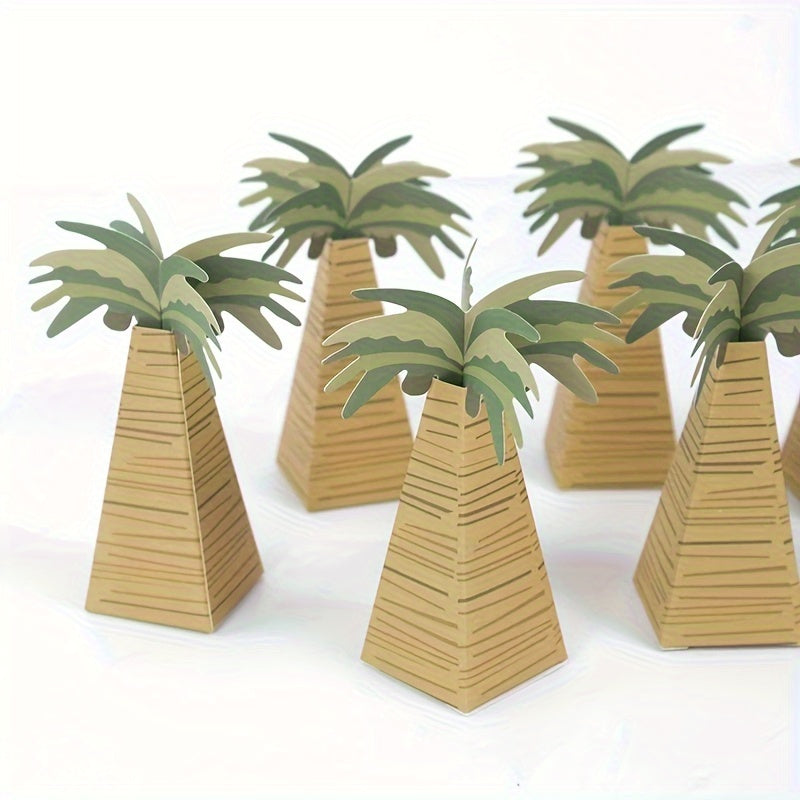 Hawaiian Coconut Palm Tree Candy Box Set - Great for Birthdays & Bridal Shower