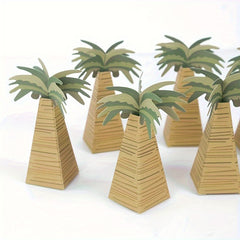 Hawaiian Coconut Palm Tree Candy Box Set - Great for Birthdays & Bridal Shower