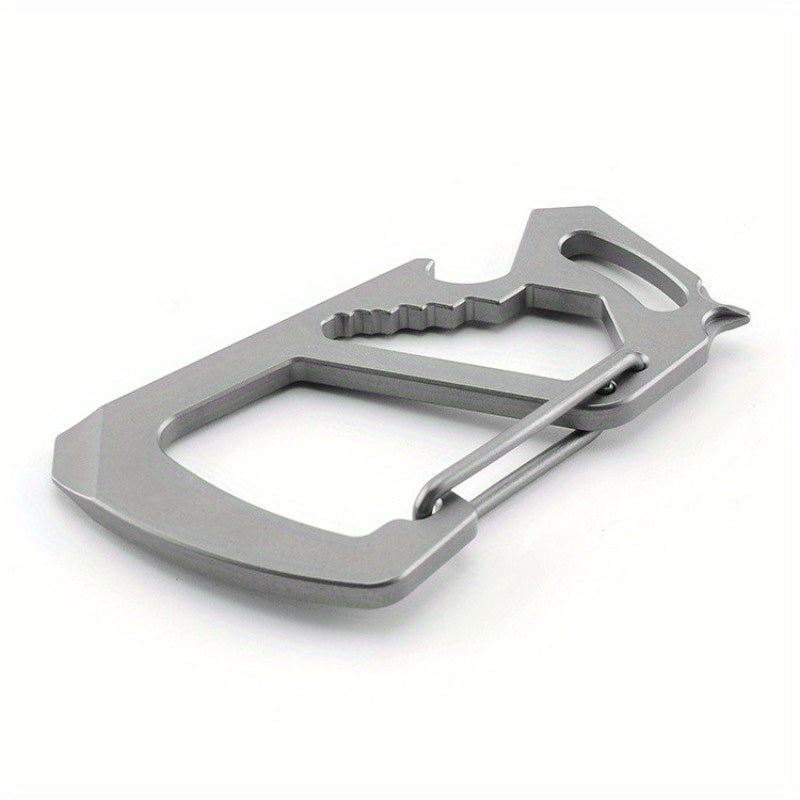 Portable Metal Keychain Buckle with Bottle Opener for Outdoor Activities