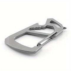 Portable Metal Keychain Buckle with Bottle Opener for Outdoor Activities
