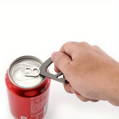 Portable Metal Keychain Buckle with Bottle Opener for Outdoor Activities