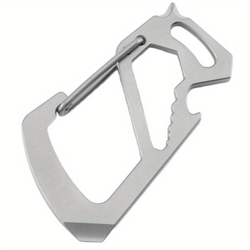 Portable Metal Keychain Buckle with Bottle Opener for Outdoor Activities