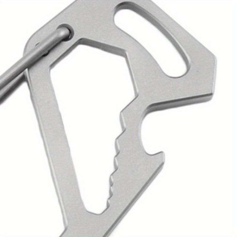 Portable Metal Keychain Buckle with Bottle Opener for Outdoor Activities