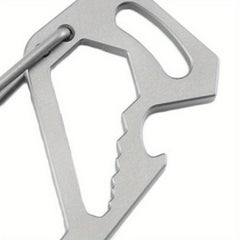 Portable Metal Keychain Buckle with Bottle Opener for Outdoor Activities