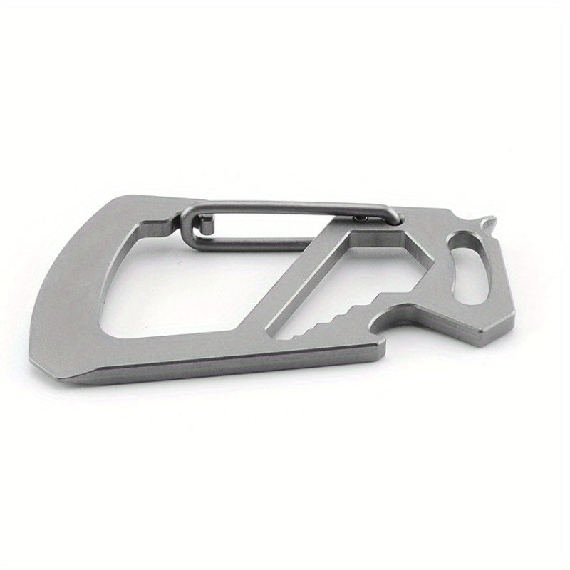 Portable Metal Keychain Buckle with Bottle Opener for Outdoor Activities