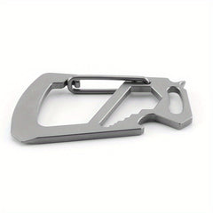 Portable Metal Keychain Buckle with Bottle Opener for Outdoor Activities