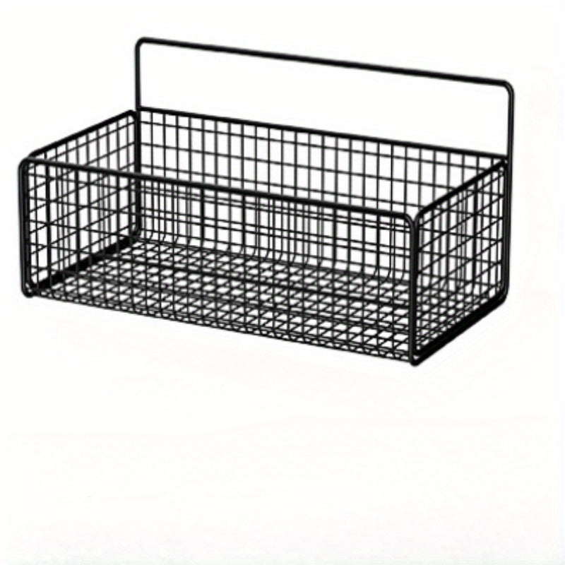 Wall mounted Drain Rack Kitchen Rack Iron Wire Mesh Storage Basket