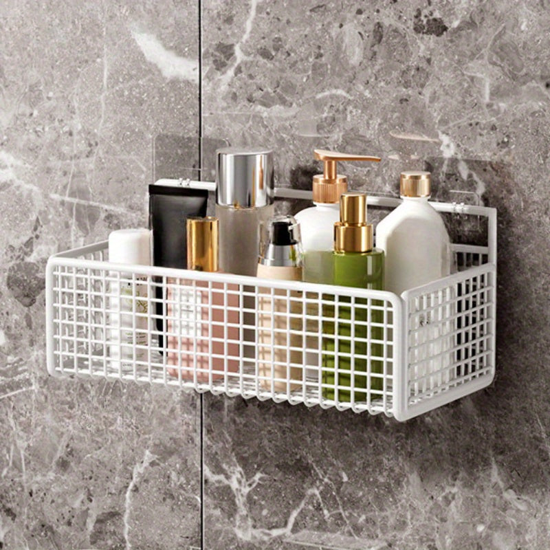 Wall mounted Drain Rack Kitchen Rack Iron Wire Mesh Storage Basket