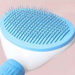 2pcs Cat Self Cleaning Comb Stainless Steel Needle Brush Pet Grooming