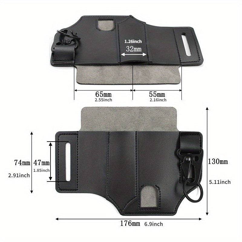 Tool Belt PU Leather Bag Portable Tool Storage Bag Holster