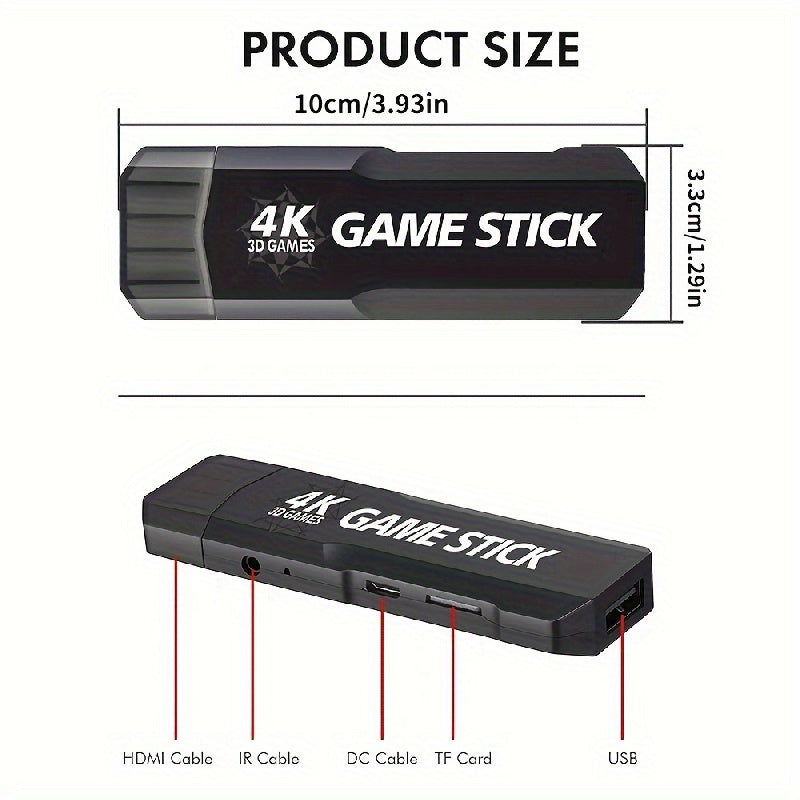 K8 Video Game Console 128G 64G Player Console Wireless Controller TV Game Stick