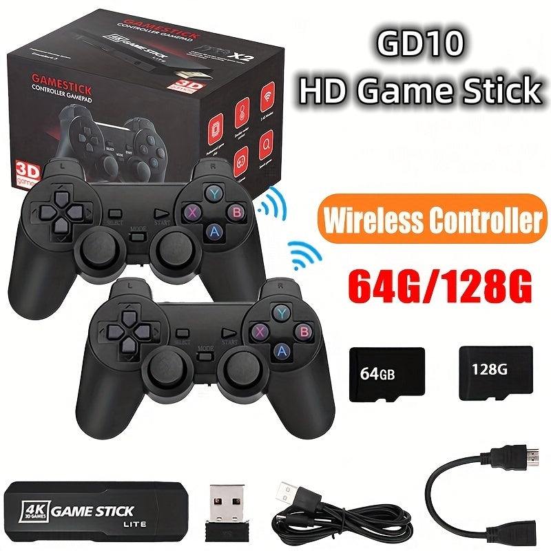 K8 Video Game Console 128G 64G Player Console Wireless Controller TV Game Stick