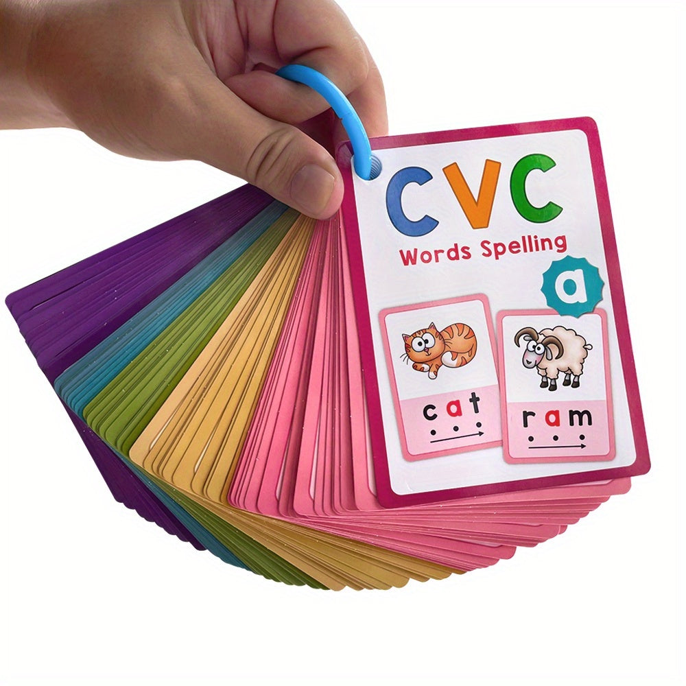 CVC Phonics Flashcards - Kindergarten & Preschool Learning Aid