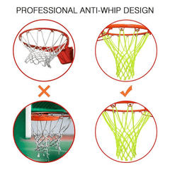 Glowing In The Dark Basketball Net Fluorescent Green Portable Nylon Net