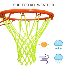 Glowing In The Dark Basketball Net Fluorescent Green Portable Nylon Net