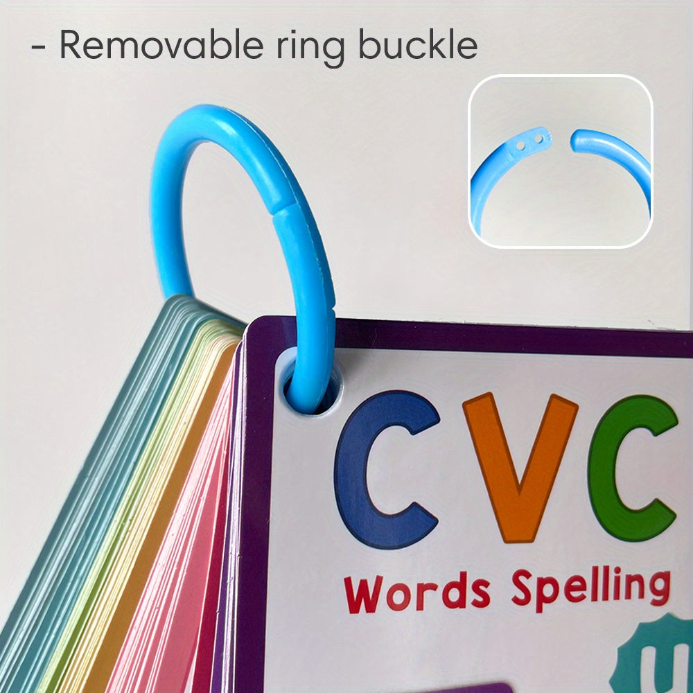 CVC Phonics Flashcards for Kids - Montessori Educational Sight Words Cards