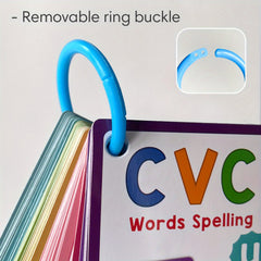 CVC Phonics Flashcards for Kids - Montessori Educational Sight Words Cards