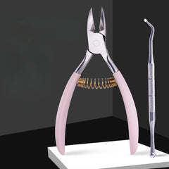 Nail Clipper & Pliers Set for Thick Nails with Cleaning Stick