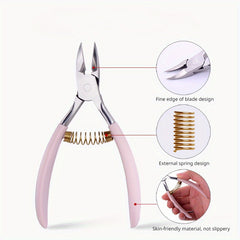 Nail Clipper & Pliers Set for Thick Nails with Cleaning Stick
