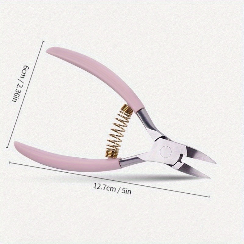 Nail Clipper & Pliers Set for Thick Nails with Cleaning Stick