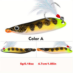 1pc Spinner Spoon Fishing Bait With Hook Metal Lure