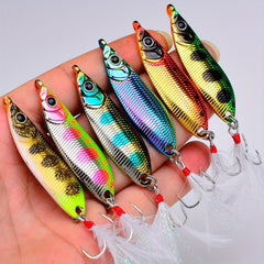 1pc Spinner Spoon Fishing Bait With Hook Metal Lure