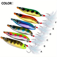 1pc Spinner Spoon Fishing Bait With Hook Metal Lure
