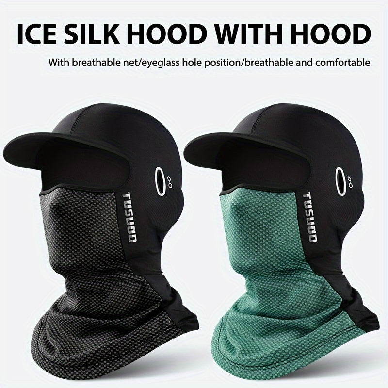Breathable Summer Balaclava Full Face Scarf Mask Hiking Cycling Hat