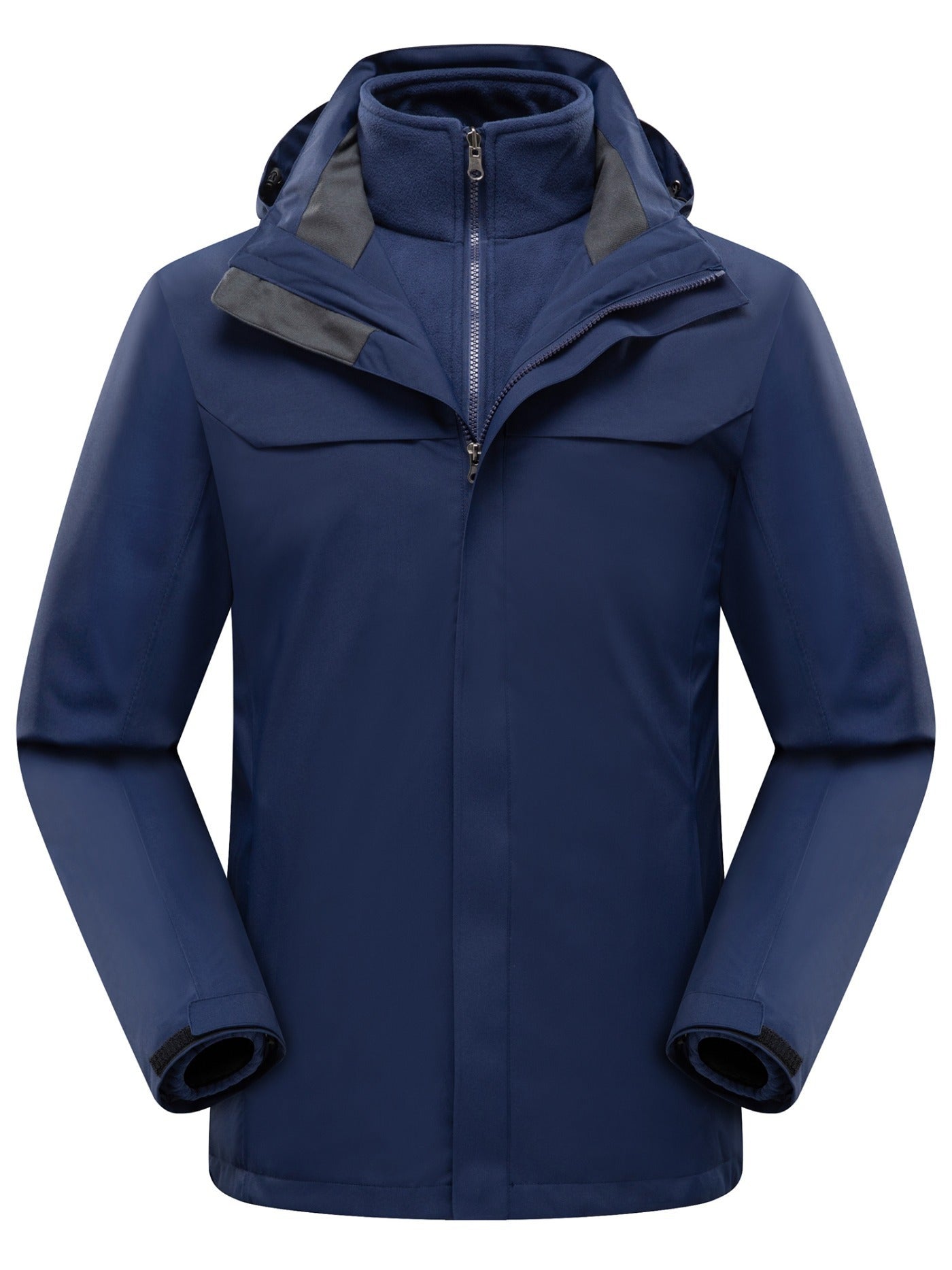 Men's 3 In 1 Detachable Outdoor Sports Jacket