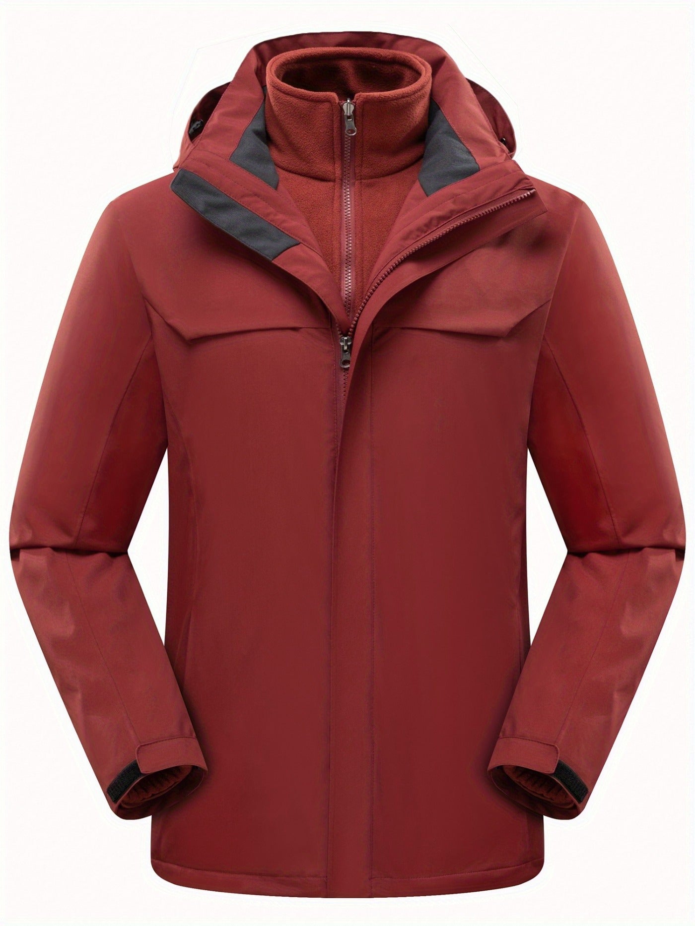 Men's 3 In 1 Detachable Outdoor Sports Jacket