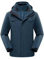 Men's 3 In 1 Detachable Outdoor Sports Jacket