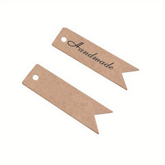 100pcs Retro Gift Small Label Paper Card DIY Material Gift Hanging Tag Party Gat