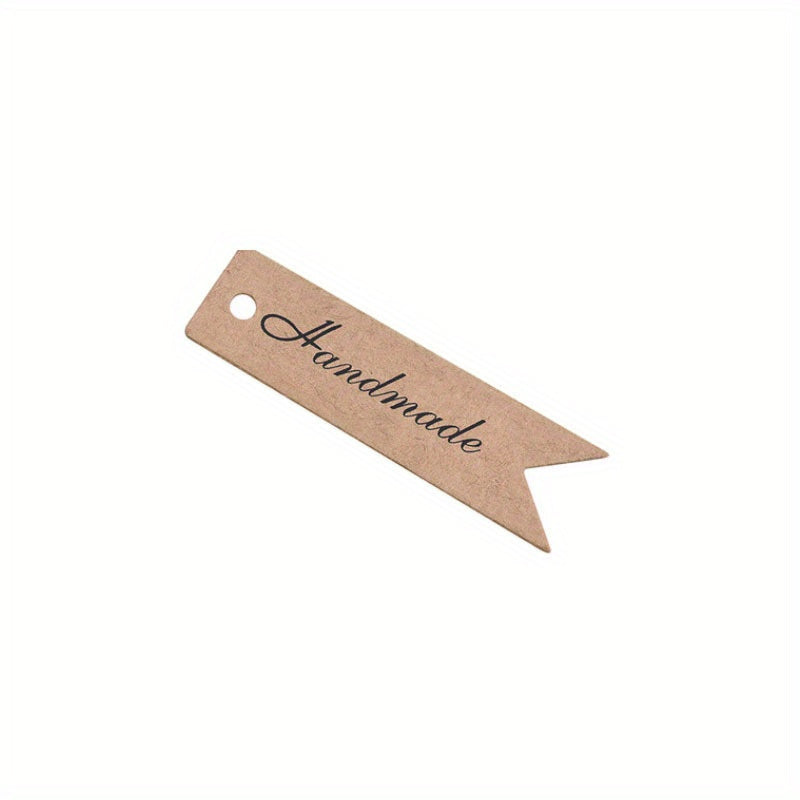 100pcs Retro Gift Small Label Paper Card DIY Material Gift Hanging Tag Party Gat