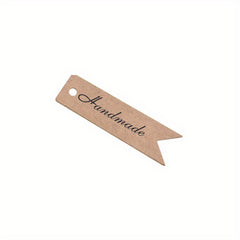 100pcs Retro Gift Small Label Paper Card DIY Material Gift Hanging Tag Party Gat