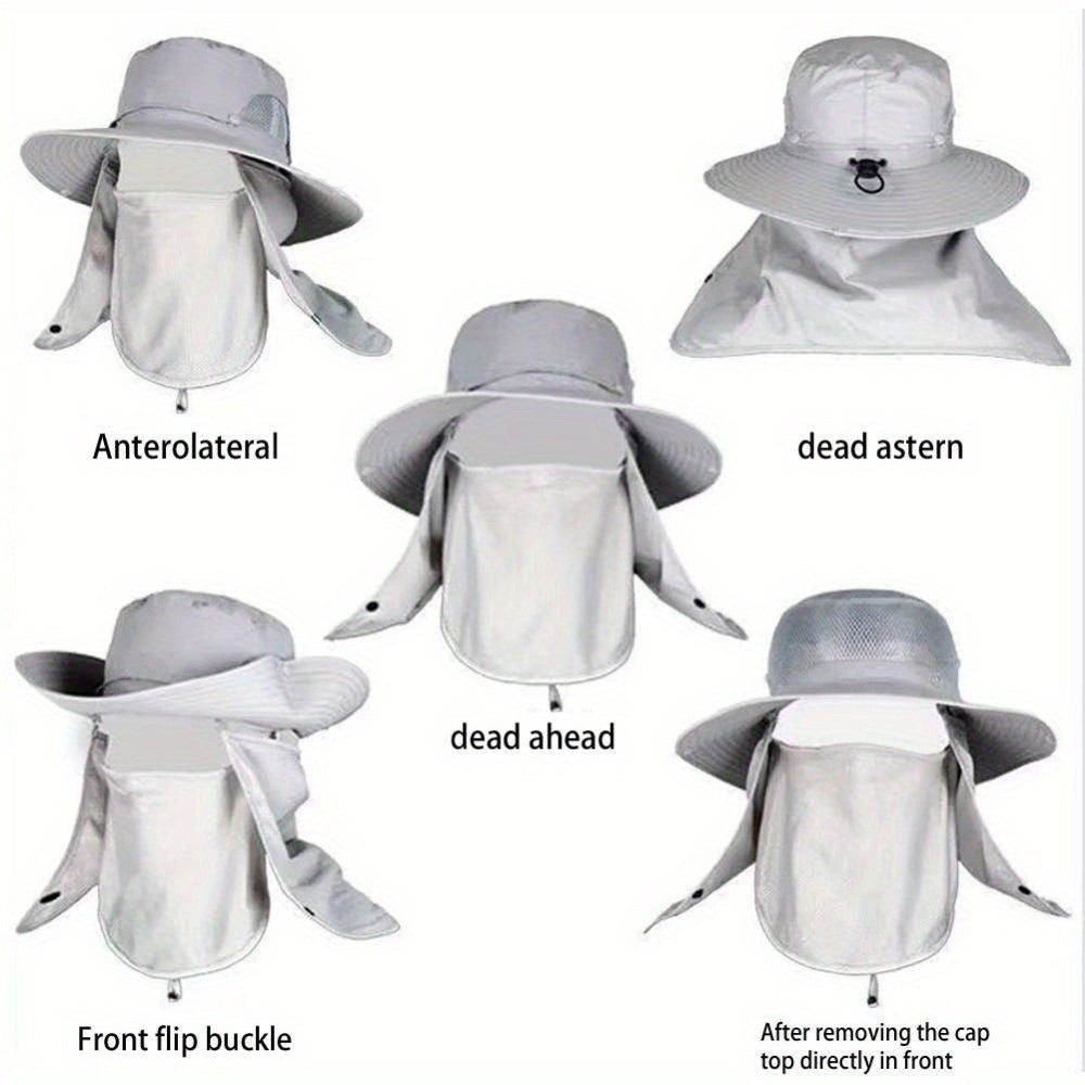 Breathable Fishing Hat with Full Face Cover and UV Protection