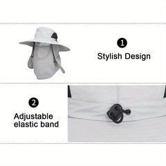 Breathable Fishing Hat with Full Face Cover and UV Protection