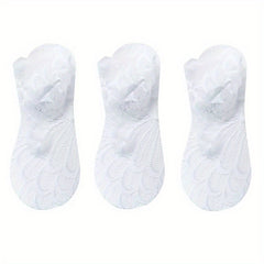 3 Pairs Summer Lace Flower Mesh Socks Non slip Elastic Comfortable Socks