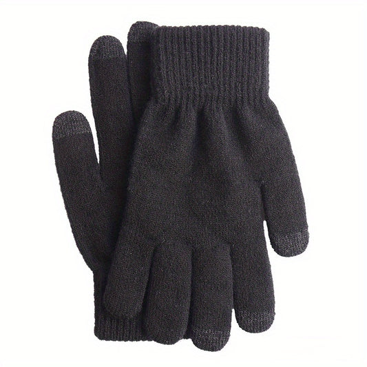 5 Pairs Winter Touch Screen Gloves Unisex Thick Knitted Cycling Hiking Gift