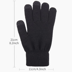 5 Pairs Winter Touch Screen Gloves Unisex Thick Knitted Cycling Hiking Gift