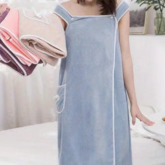 Quick Drying Wearable Bath Towel Thickened Water Absorption Bath Supplies