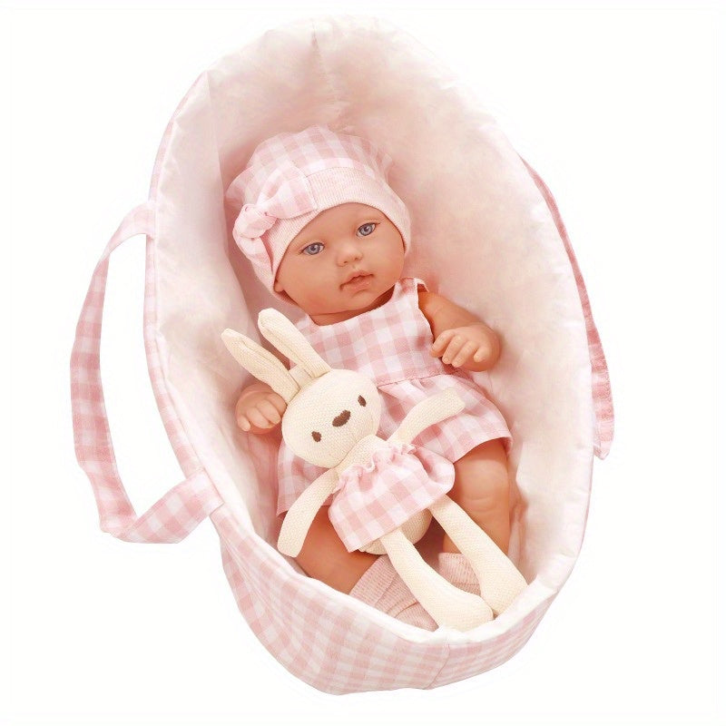 14 Inch Doll Sleeping Bag Silicone Plaid Hat Accessories