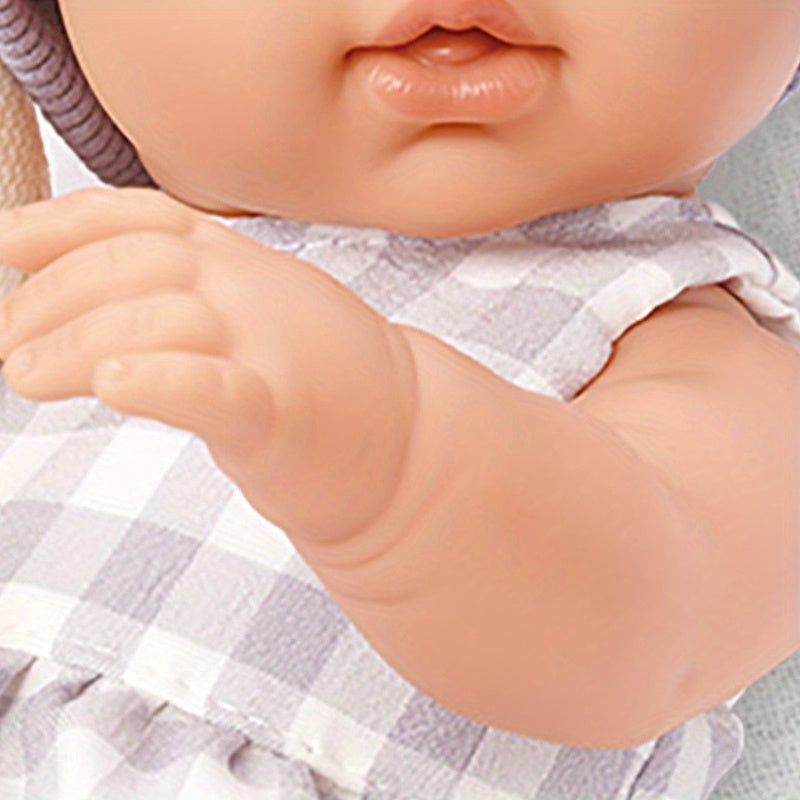 14 Inch Doll Sleeping Bag Silicone Plaid Hat Accessories