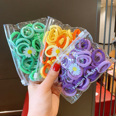 50pcs Elastic Scrunchies Hair Ties for Women Girls Daily Accessories