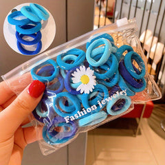 50pcs Elastic Scrunchies Hair Ties for Women Girls Daily Accessories