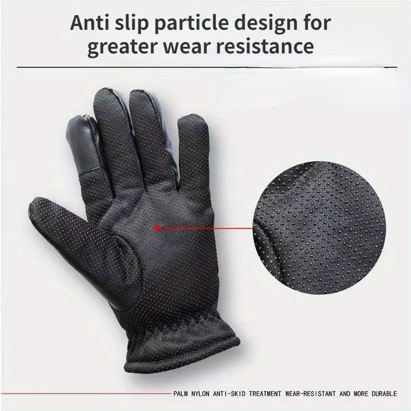 Waterproof Plush Gloves for Winter - 1 Pair