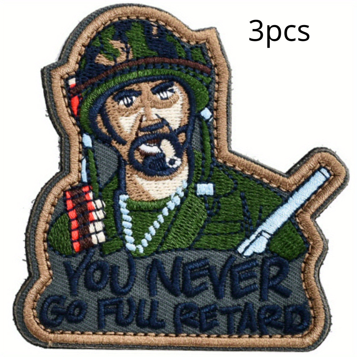 9pcs Tactical Patch Hook Funny Applique Morale Patches Embroidery Inspired