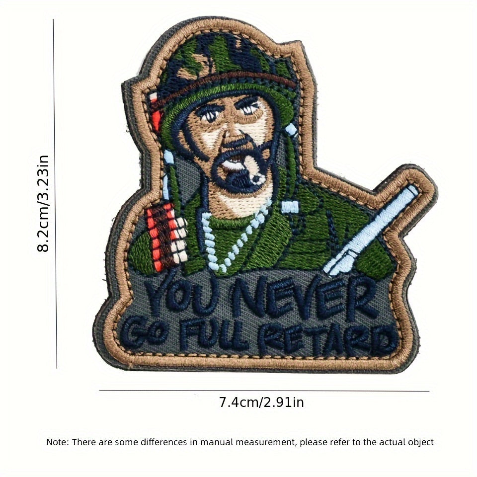 9pcs Tactical Patch Hook Funny Applique Morale Patches Embroidery Inspired