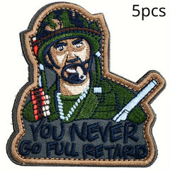 9pcs Tactical Patch Hook Funny Applique Morale Patches Embroidery Inspired