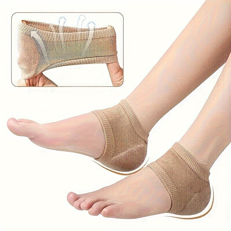 Moisturizing Gel Heel Socks Toeless Heel Protector Silicone Gel Pads
